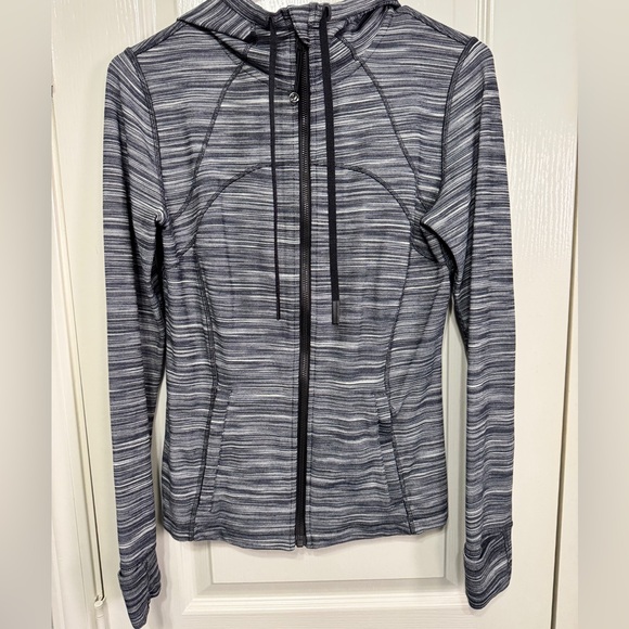 Lululemon Hooded Define Jacket *Nulu Heathered Black / White / Black - Picture 1 of 11